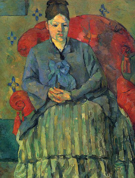 Paul Cezanne Madame Cezanne dans un fauteuil rouge Spain oil painting art